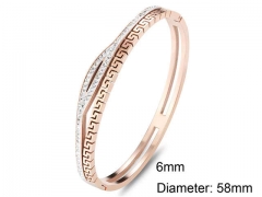 HY Wholesale Bangle Stainless Steel 316L Jewelry Bangle-HY0138B112