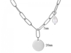HY Wholesale Necklaces Stainless Steel 316L Jewelry Necklaces-HY0132N091