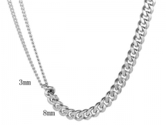HY Wholesale Necklaces Stainless Steel 316L Jewelry Necklaces-HY0132N103