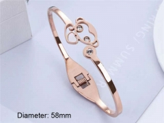 HY Wholesale Bangle Stainless Steel 316L Jewelry Bangle-HY0033B114