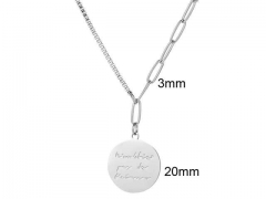 HY Wholesale Necklaces Stainless Steel 316L Jewelry Necklaces-HY0132N083