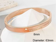 HY Wholesale Bangle Stainless Steel 316L Jewelry Bangle-HY0123B083