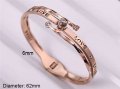 HY Wholesale Bangle Stainless Steel 316L Jewelry Bangle-HY0123B030