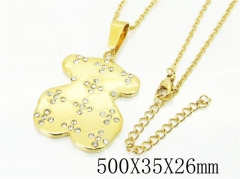 HY Wholesale Necklaces Stainless Steel 316L Jewelry Necklaces-HY56N0080HIL