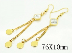 HY Wholesale Earrings 316L Stainless Steel Earrings-HY60E0807KLS