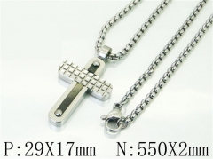 HY Wholesale Necklaces Stainless Steel 316L Jewelry Necklaces-HY41N0046HND