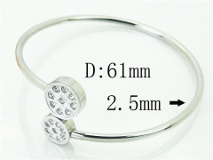 HY Wholesale Bangles Jewelry Stainless Steel 316L Fashion Bangle-HY58B0602PW