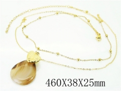 HY Wholesale Necklaces Stainless Steel 316L Jewelry Necklaces-HY92N0449HLX