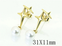 HY Wholesale Earrings 316L Stainless Steel Earrings-HY32E0253HHW