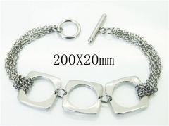 HY Wholesale Bracelets 316L Stainless Steel Jewelry Bracelets-HY56B0072HSS