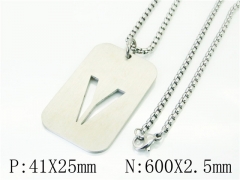 HY Wholesale Necklaces Stainless Steel 316L Jewelry Necklaces-HY41N0037PV