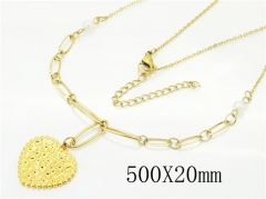 HY Wholesale Necklaces Stainless Steel 316L Jewelry Necklaces-HY56N0086HJZ
