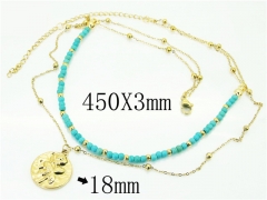 HY Wholesale Necklaces Stainless Steel 316L Jewelry Necklaces-HY92N0439HLT