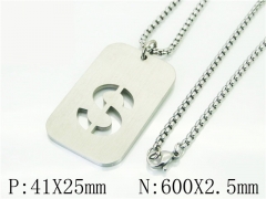 HY Wholesale Necklaces Stainless Steel 316L Jewelry Necklaces-HY41N0034PS