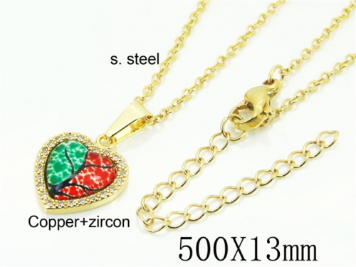 HY Wholesale Necklaces Stainless Steel 316L Jewelry Necklaces-HY54N0610MLC
