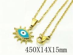 HY Wholesale Necklaces Stainless Steel 316L Jewelry Necklaces-HY24N0097MLD