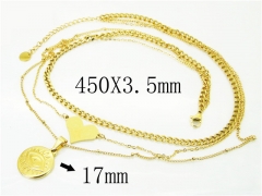 HY Wholesale Necklaces Stainless Steel 316L Jewelry Necklaces-HY32N0736HIZ