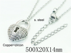 HY Wholesale Necklaces Stainless Steel 316L Jewelry Necklaces-HY54N0599MLS