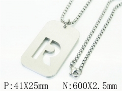 HY Wholesale Necklaces Stainless Steel 316L Jewelry Necklaces-HY41N0033PR