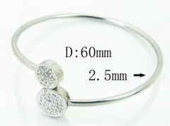 HY Wholesale Bangles Jewelry Stainless Steel 316L Fashion Bangle-HY58B0600NL
