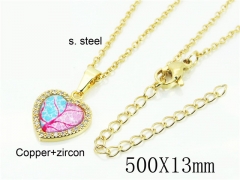 HY Wholesale Necklaces Stainless Steel 316L Jewelry Necklaces-HY54N0609MLS