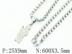 HY Wholesale Necklaces Stainless Steel 316L Jewelry Necklaces-HY61N1073LX