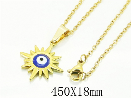 HY Wholesale Necklaces Stainless Steel 316L Jewelry Necklaces-HY24N0094MLV