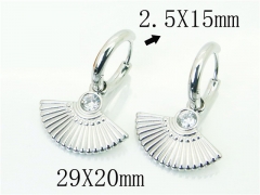 HY Wholesale Earrings 316L Stainless Steel Earrings-HY32E0235HID