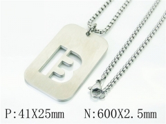 HY Wholesale Necklaces Stainless Steel 316L Jewelry Necklaces-HY41N0017PB