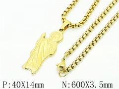 HY Wholesale Necklaces Stainless Steel 316L Jewelry Necklaces-HY61N1072OL