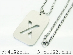 HY Wholesale Necklaces Stainless Steel 316L Jewelry Necklaces-HY41N0039PX