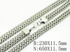 HY Wholesale Stainless Steel 316L Necklaces Bracelets Sets-HY61S0624JNL