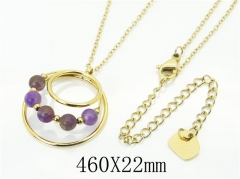 HY Wholesale Necklaces Stainless Steel 316L Jewelry Necklaces-HY56N0084HIS