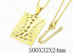 HY Wholesale Necklaces Stainless Steel 316L Jewelry Necklaces-HY56N0081HJD
