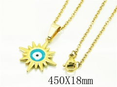 HY Wholesale Necklaces Stainless Steel 316L Jewelry Necklaces-HY24N0093MLB