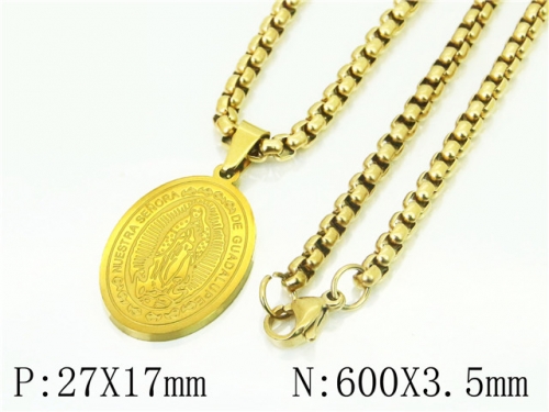 HY Wholesale Necklaces Stainless Steel 316L Jewelry Necklaces-HY61N1084PE