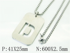 HY Wholesale Necklaces Stainless Steel 316L Jewelry Necklaces-HY41N0019PD
