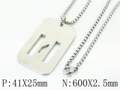 HY Wholesale Necklaces Stainless Steel 316L Jewelry Necklaces-HY41N0029PX