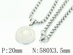 HY Wholesale Necklaces Stainless Steel 316L Jewelry Necklaces-HY61N1086ME