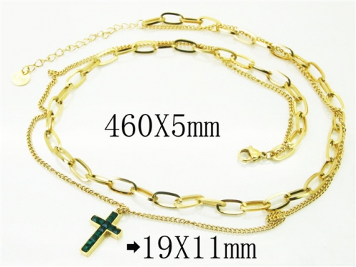 HY Wholesale Necklaces Stainless Steel 316L Jewelry Necklaces-HY32N0735HSS