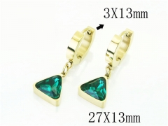 HY Wholesale Earrings 316L Stainless Steel Earrings-HY32E0245HIF