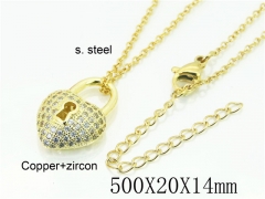 HY Wholesale Necklaces Stainless Steel 316L Jewelry Necklaces-HY54N0600NF