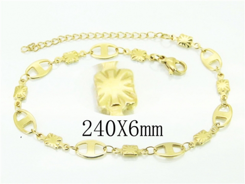 HY Wholesale Bracelets 316L Stainless Steel Jewelry Bracelets-HY12B0302JA