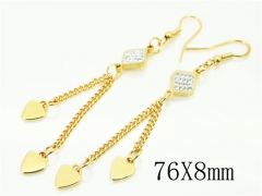 HY Wholesale Earrings 316L Stainless Steel Earrings-HY60E0841KLV