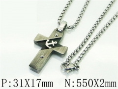 HY Wholesale Necklaces Stainless Steel 316L Jewelry Necklaces-HY41N0044HND