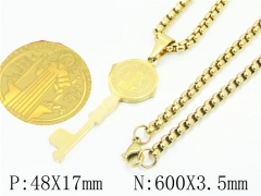HY Wholesale Necklaces Stainless Steel 316L Jewelry Necklaces-HY61N1077PL