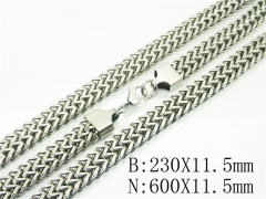 HY Wholesale Stainless Steel 316L Necklaces Bracelets Sets-HY61S0623JML