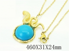 HY Wholesale Necklaces Stainless Steel 316L Jewelry Necklaces-HY92N0444HLT