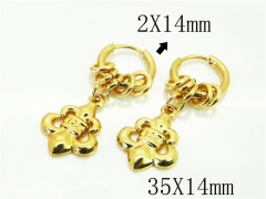 HY Wholesale Earrings 316L Stainless Steel Earrings-HY60E0742JOE