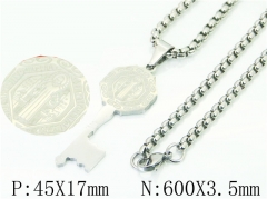 HY Wholesale Necklaces Stainless Steel 316L Jewelry Necklaces-HY61N1075MQ